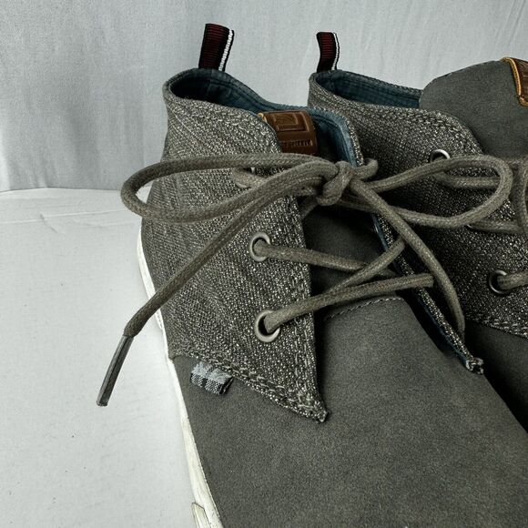 Ben Sherman Men’s Casual Sneakers Size 11, Grey Fabric/PU Upper, Trendy Design - Picture 9 of 16